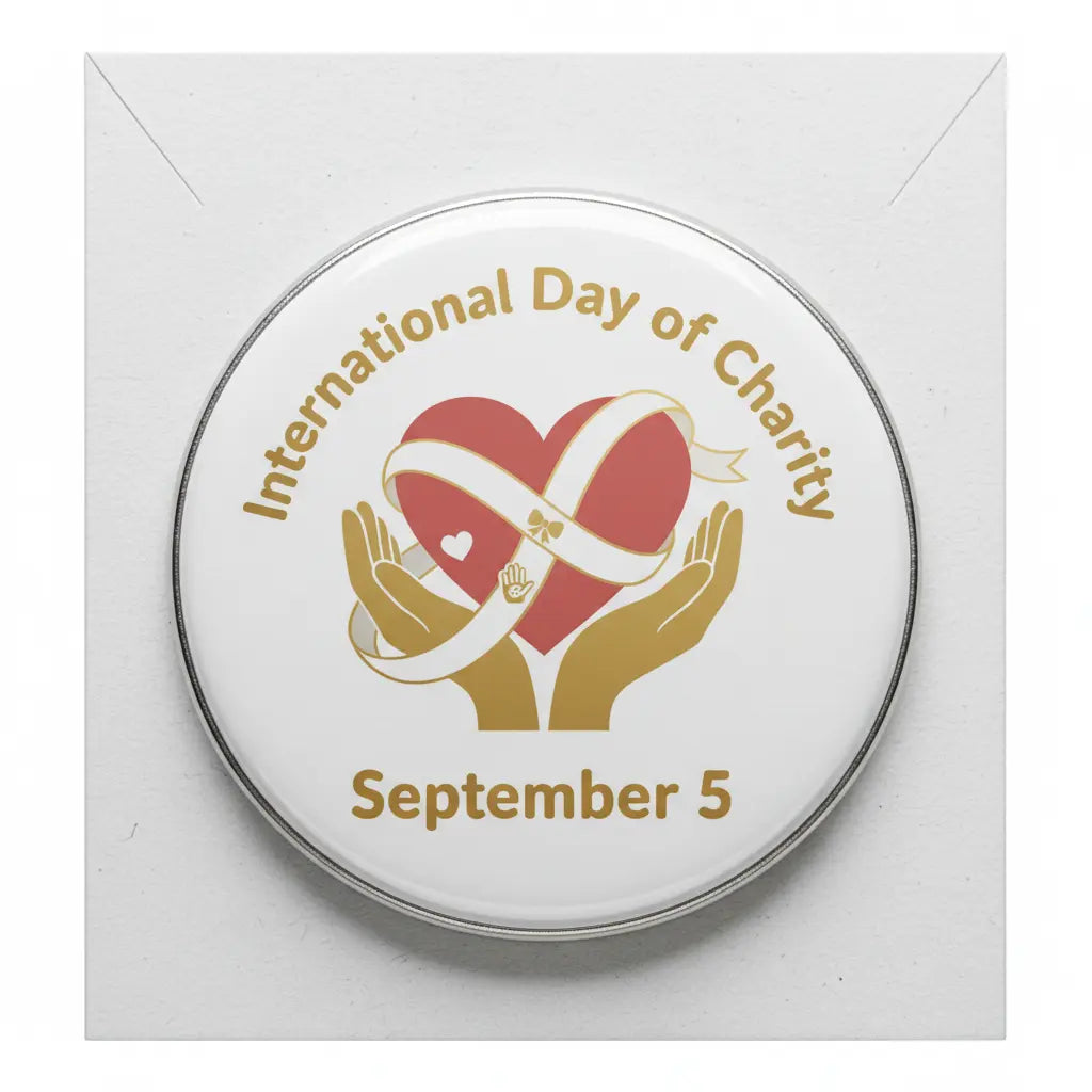 International Day of Charity (September 5) Pinback 2.25-inch