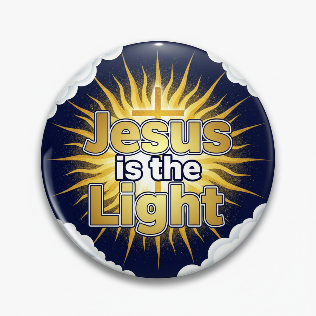 Jesus is the Light Pinback 2.25-inch