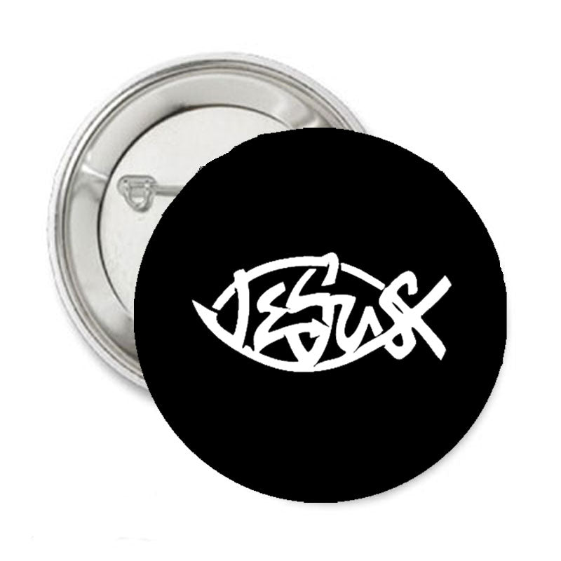 Pin con el símbolo de Jesús de 1,25"