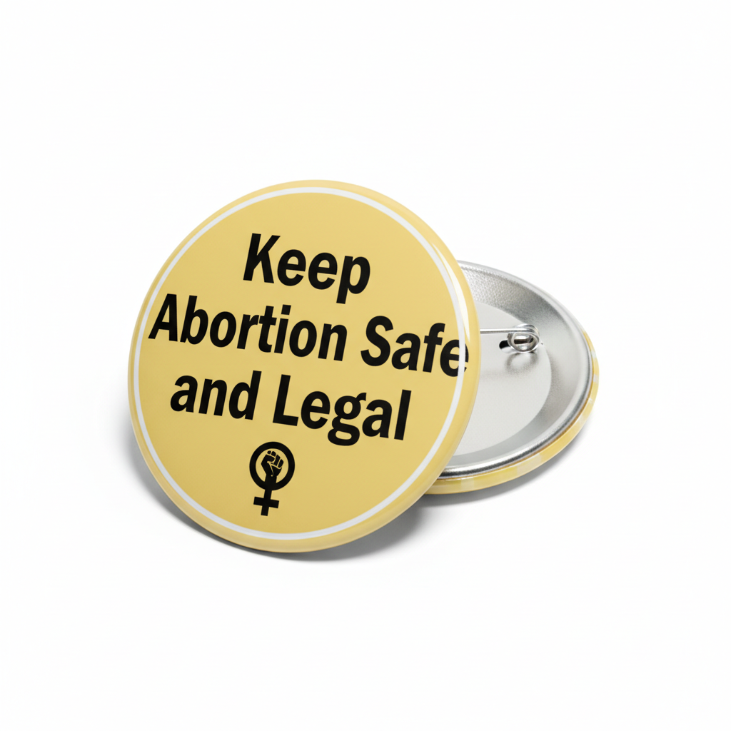 Keep Abortion Safe and Legal Pinback 2.25-inch
