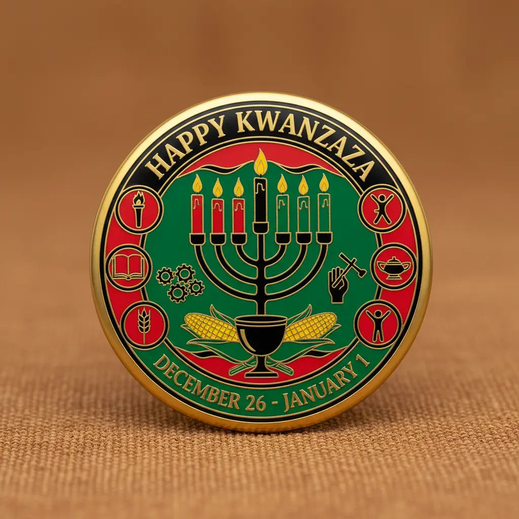 Kwanzaa (December 26 - January 1) Pinback 2.25-inch