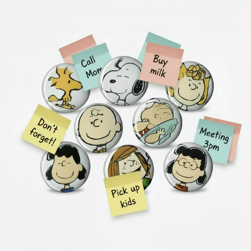 Large Collection Peanuts Magnets 1.25-inch - My Pinbacks
