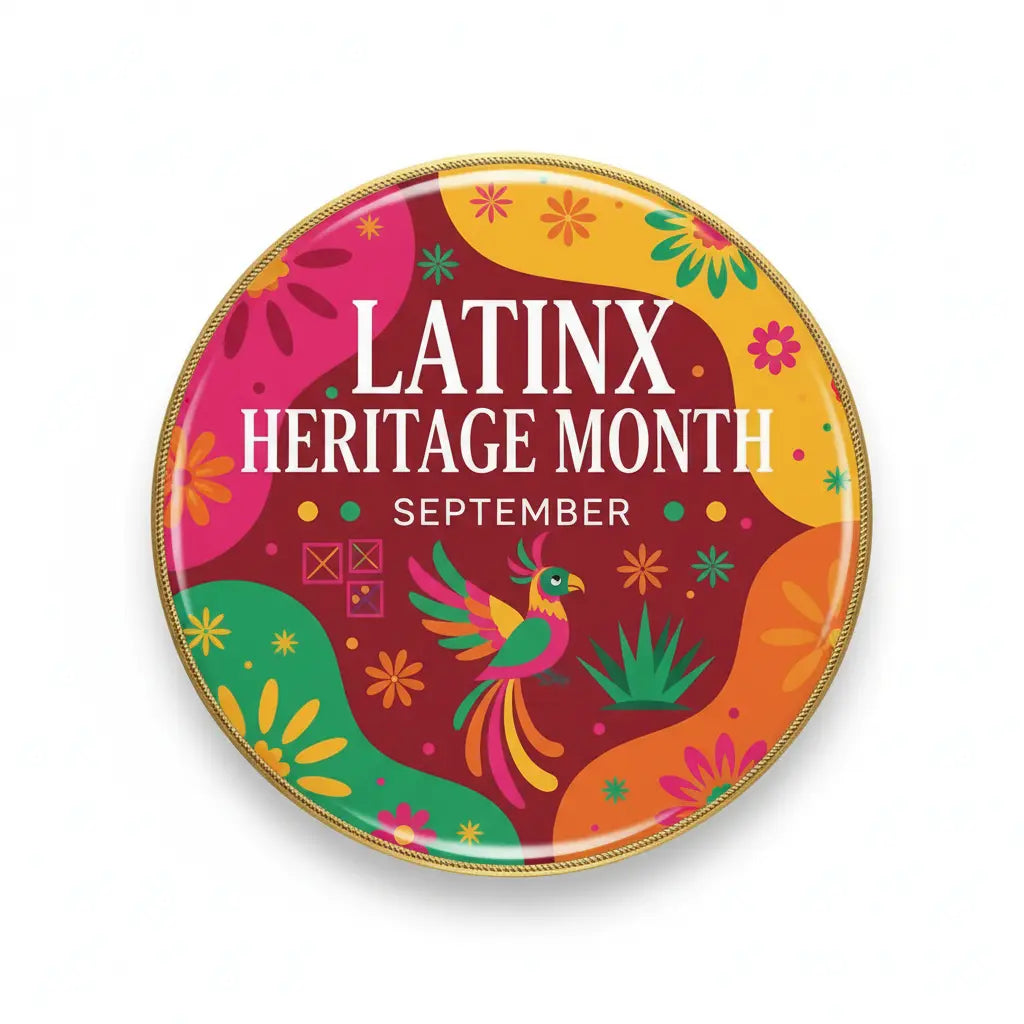 Latinx Heritage Month (September) Pinback 2.25-inch