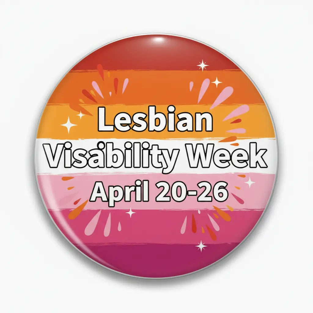 Lesbian Visibility Week (April 20-26) Pinback 2.25-inch