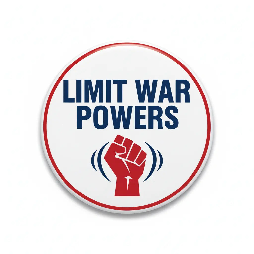 Limit War Powers Pinback 2.25-inch 10 Pcs - My Pinbacks