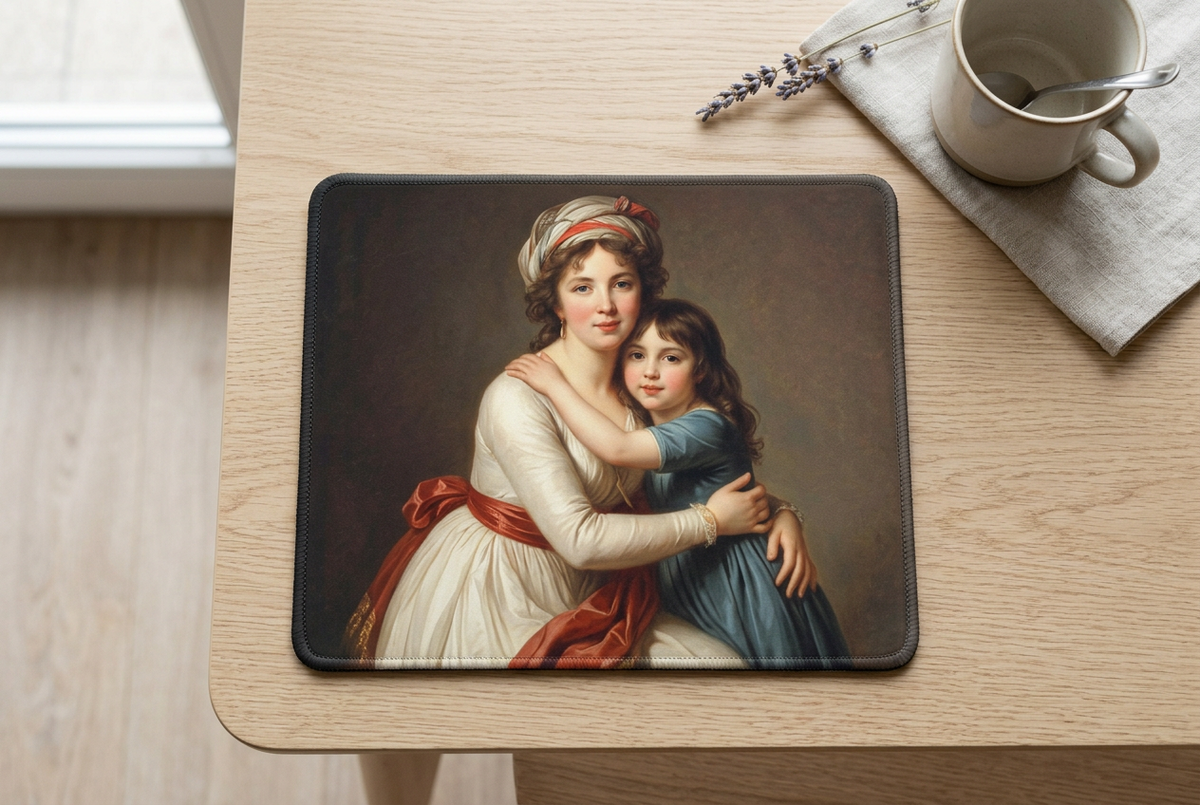 Élisabeth Vigée Lebrun Self Portrait with Daughter Mousepad