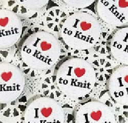 Lot de 12 épingles à tricoter I Love to Knit 1,25"