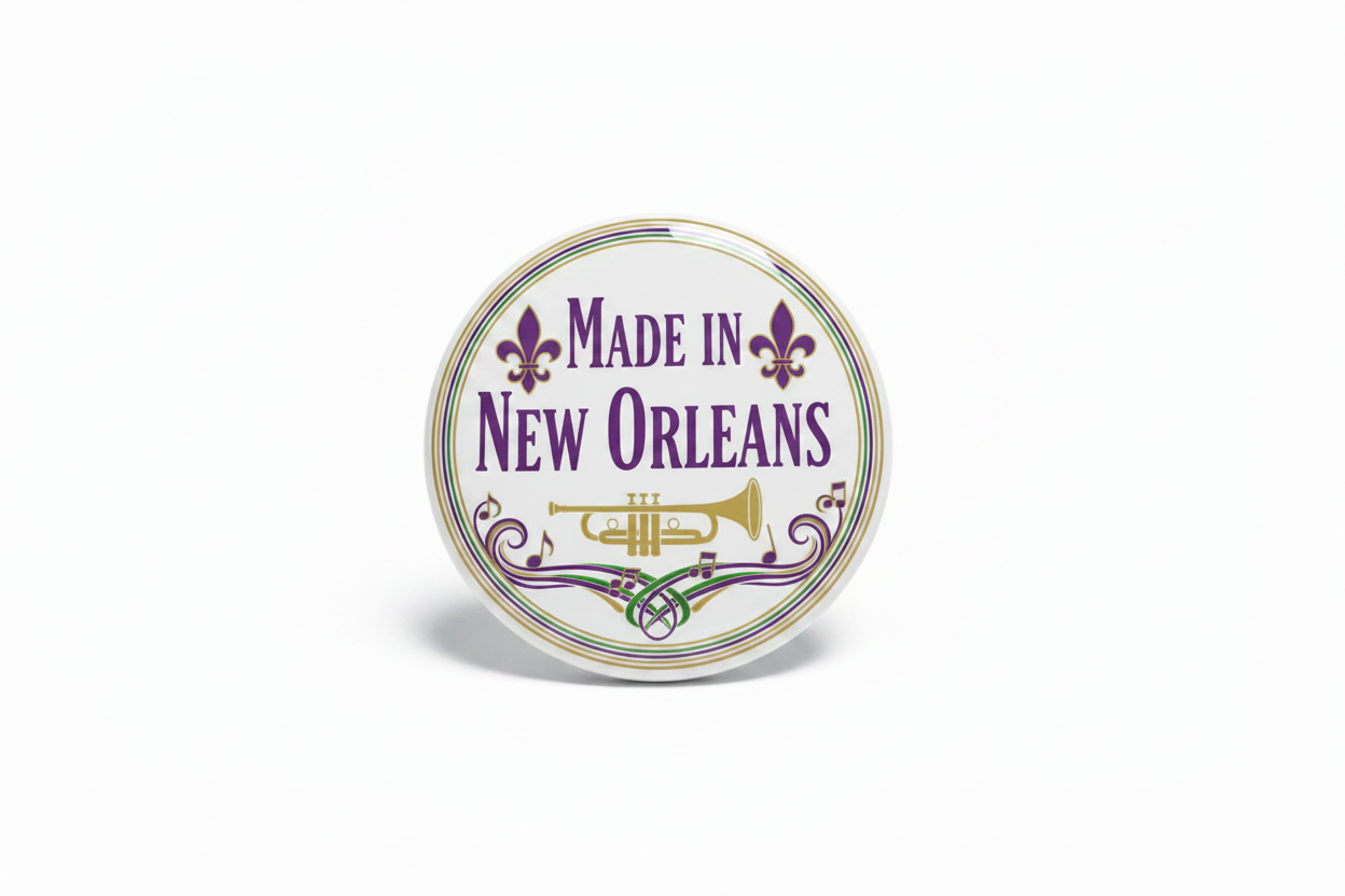 Made in New Orleans Pinback 2.25-inch