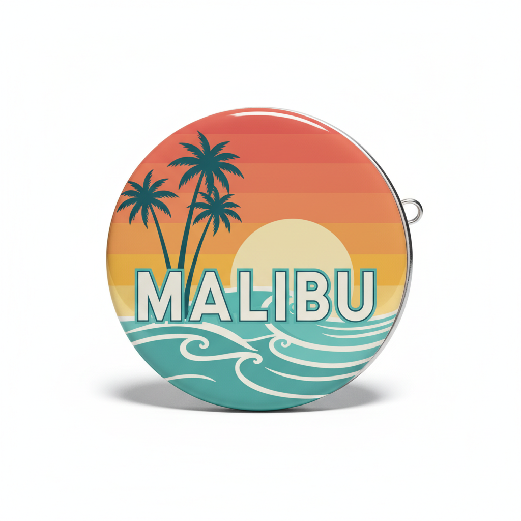 MALIBU Pinback 2.25-inch