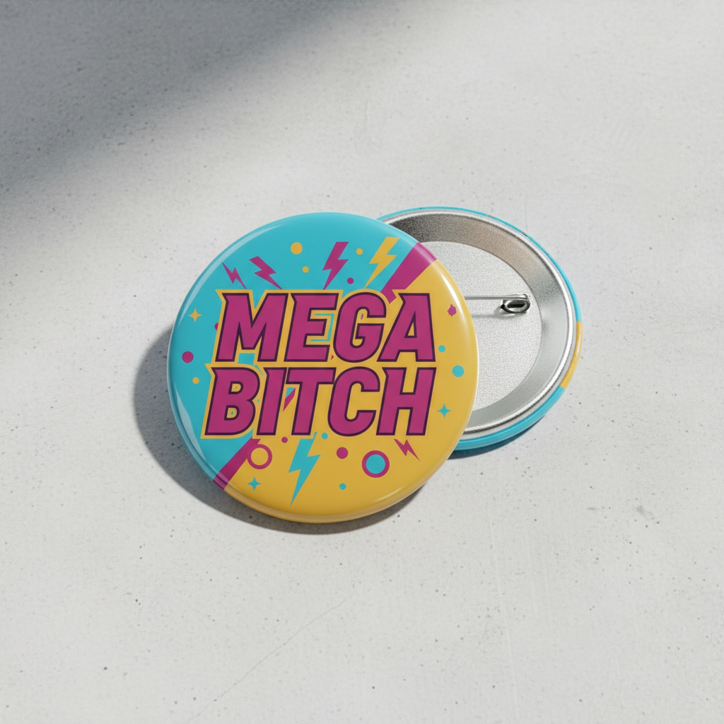 Mega Bitch Pinback 2.25-inch