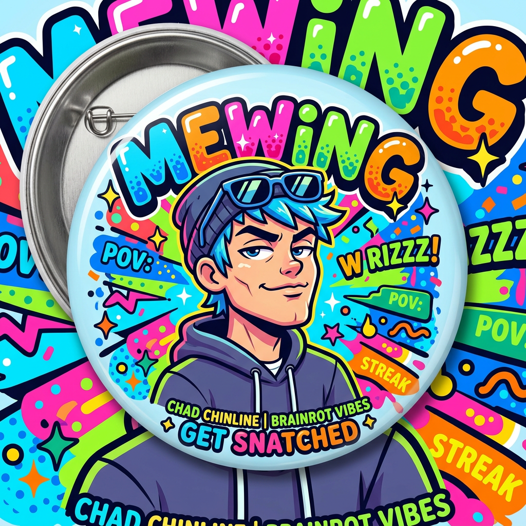 Mewing Generation Alpha Pin Button 2.25-inch