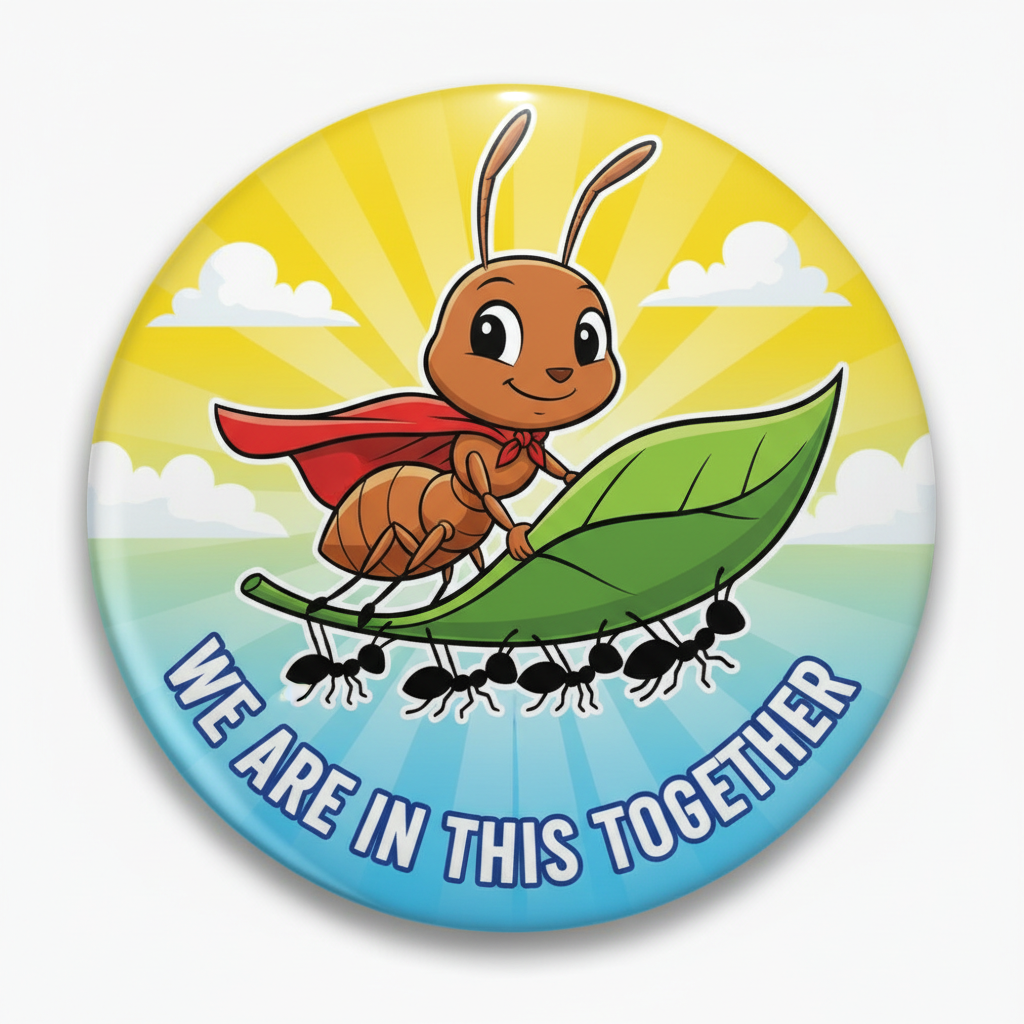 Motivational We are in this together Little Ant 2.25-inch