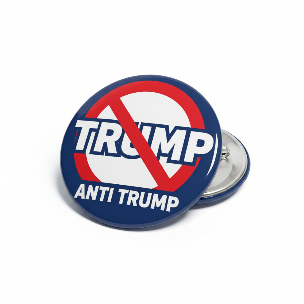 NO TRUMPANTI TRUMP Pinback 2.25-inch
