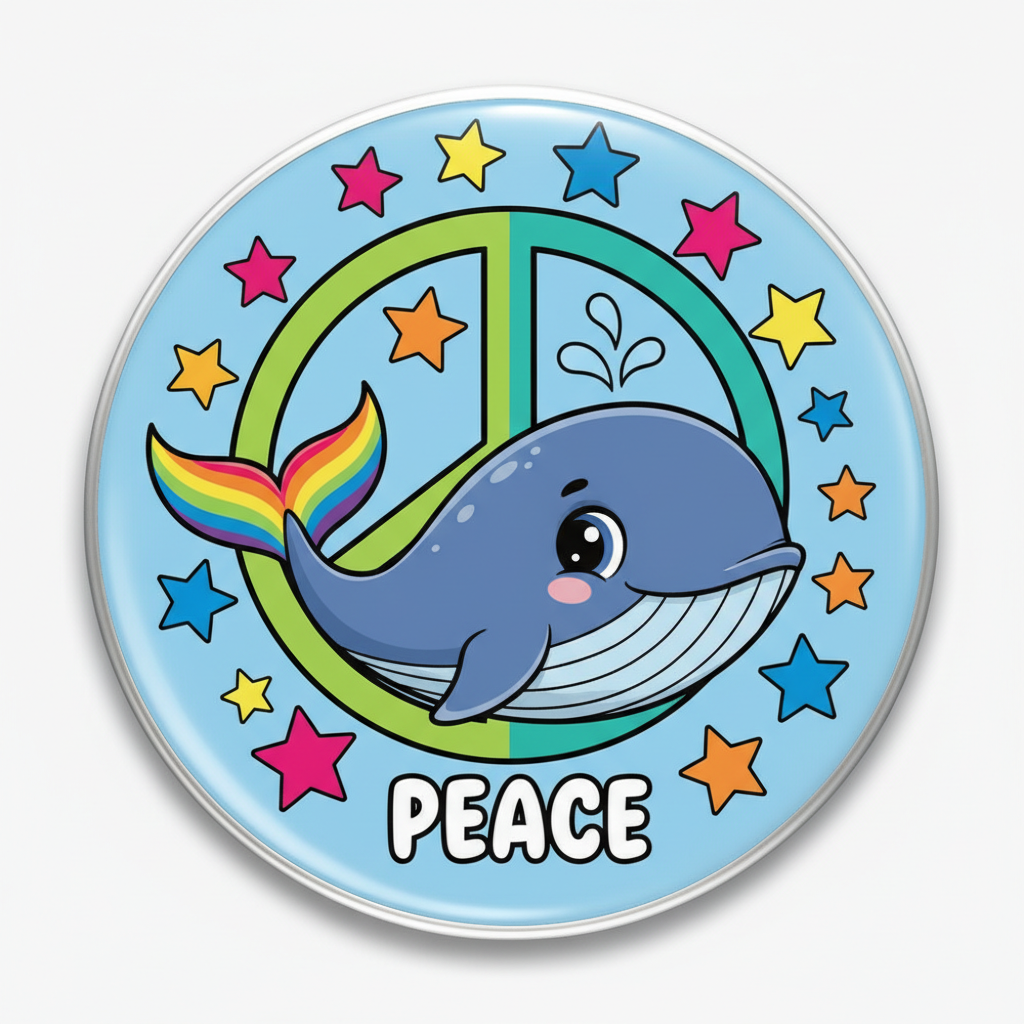 Nuke a Gay Whale for Christ Pinback 2.25-inch
