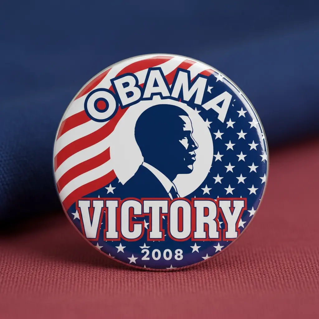Obama Victory Pinback 2.25-inch