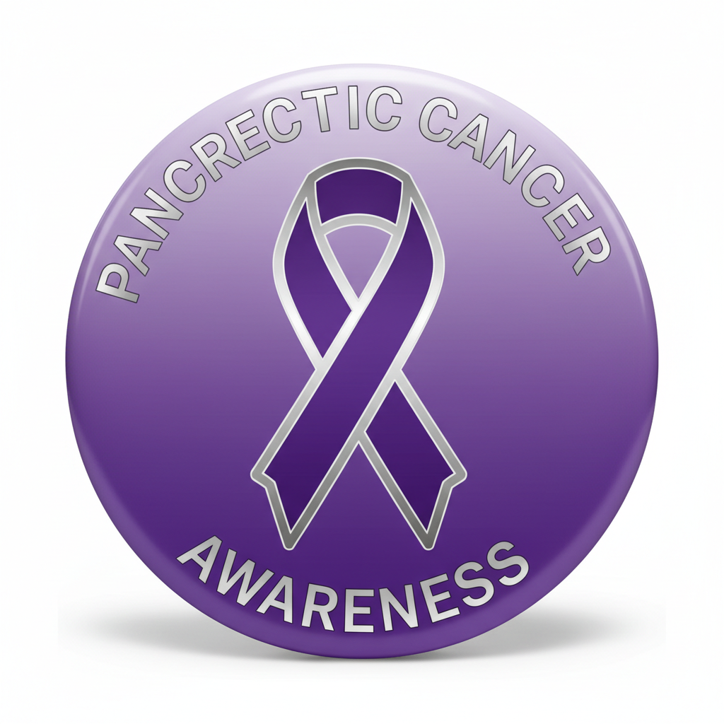 Pancreatic Cancer Awareness Pinback 2.25-inch