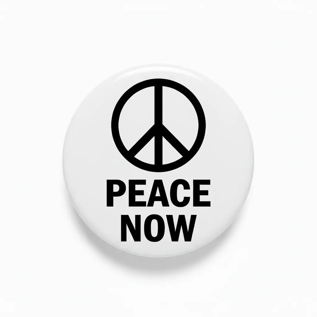 Peace Now Pinback 2.25-inch