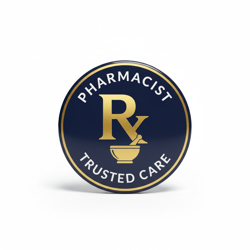 Pharmacy Pharmacist Prescription Symbol Pinback 2.25-inch