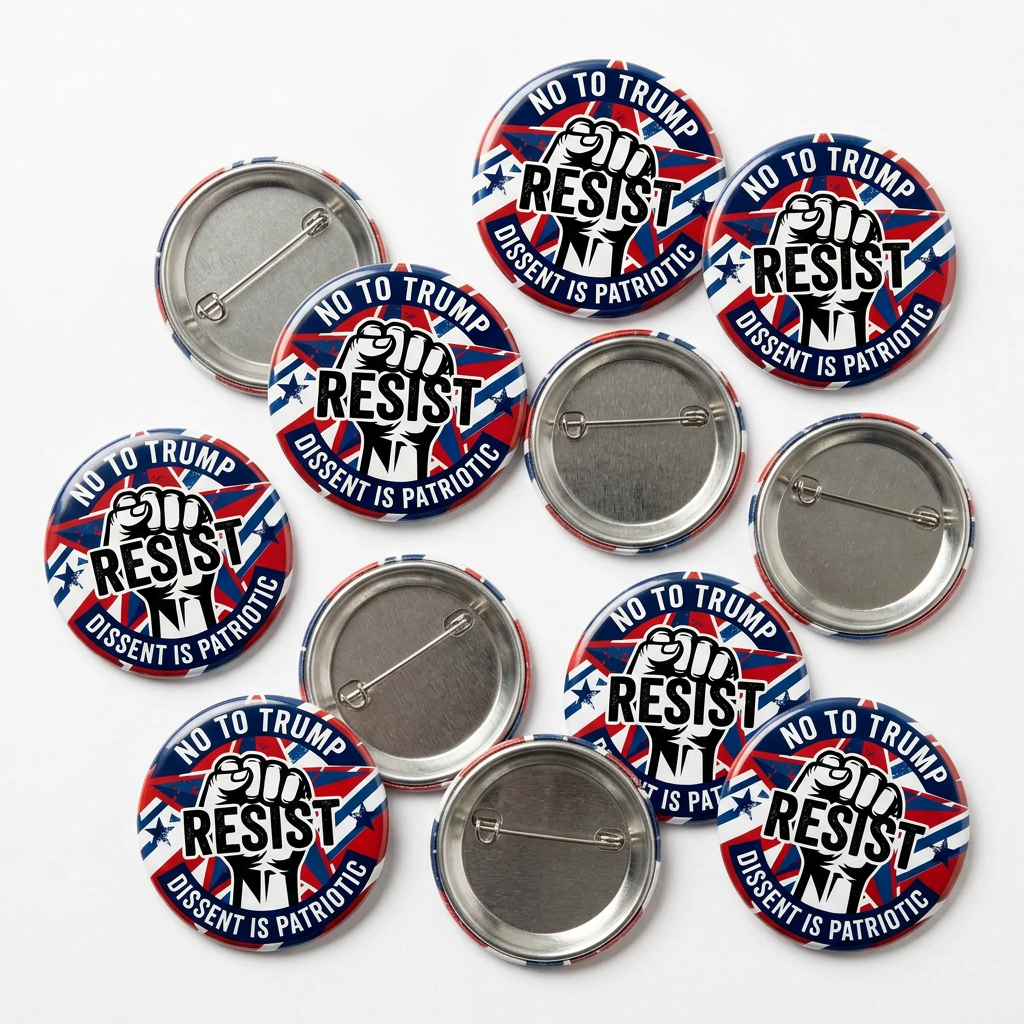 Political Protest Anti Trump Pin Button 2.25-inch 10 Pcs