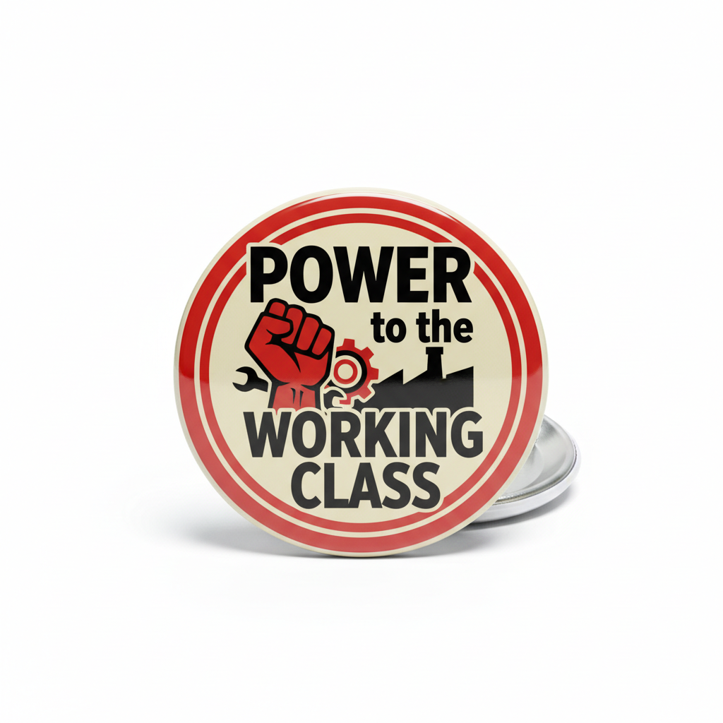 POWER to the WORKING CLASS Pinback 2.25-inch