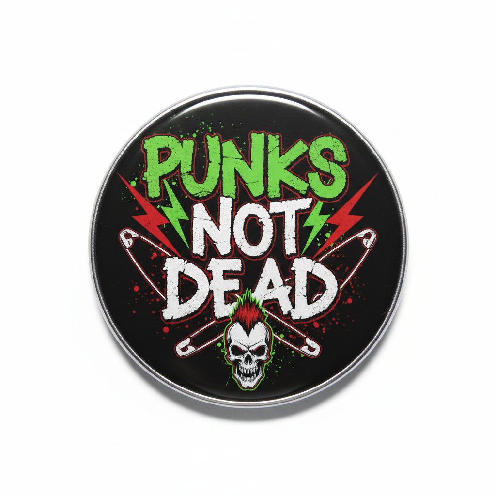 Punks not Dead Pinback 2.25-inch