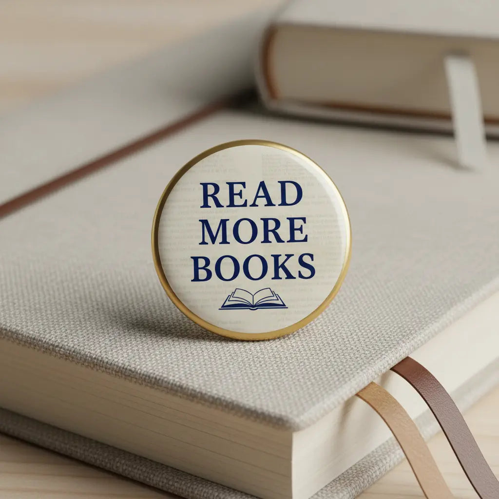 Read More Books Pinback 2.25-inch