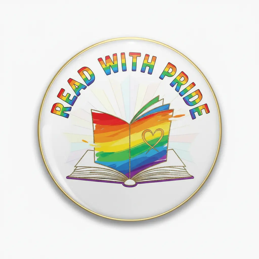 Read with Pride Pinback 2.25-inch