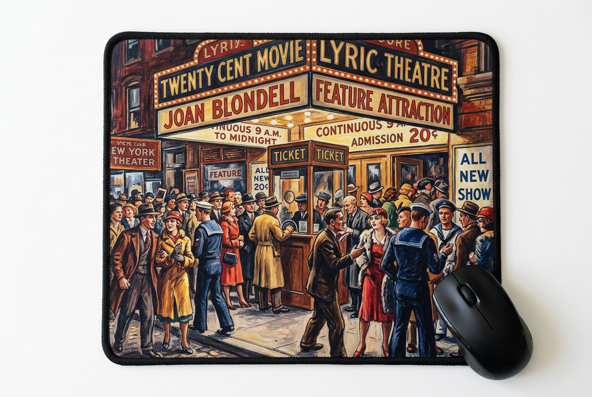 Reginald Marsh Twenty Cent Movie Mousepad