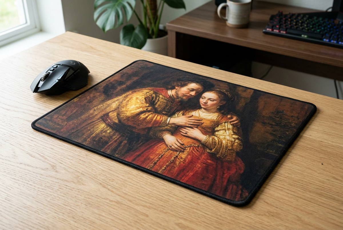 Rembrandt The Jewish Bride Mousepad