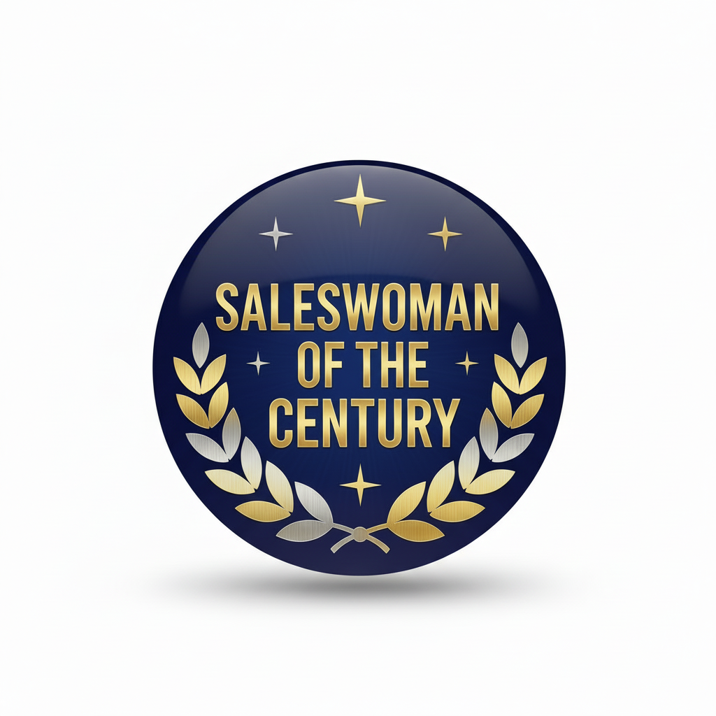 Saleswoman of the century Pinback 2.25-inch