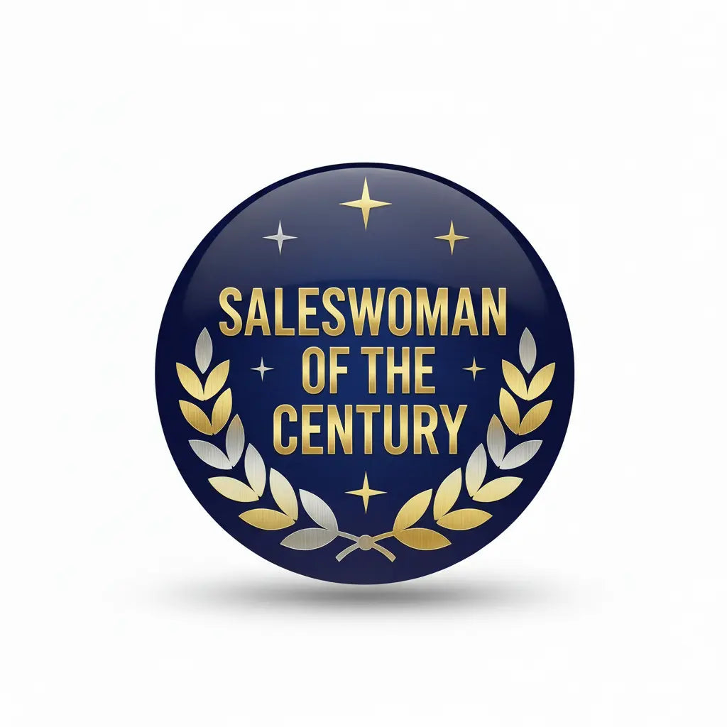 Saleswoman of the century Pinback 2.25-inch