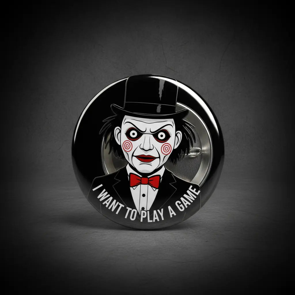 Saw Billy Puppet Pinback 2.25-inch