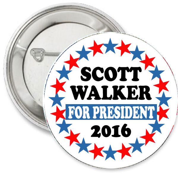 Scott Walker 2016 Pinback 1.25"