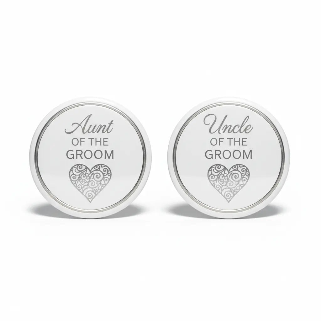 Aunt and Uncle of the Groom Pinbacks 2.25-inch