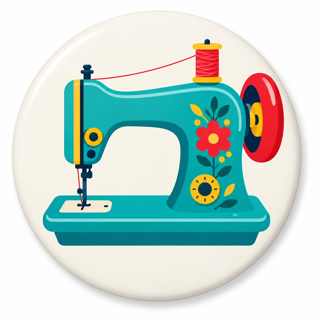 Sewing Machine Craft Pin Button 2.25-inch