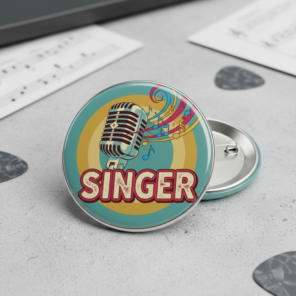 Singer Pinback 2.25-inch