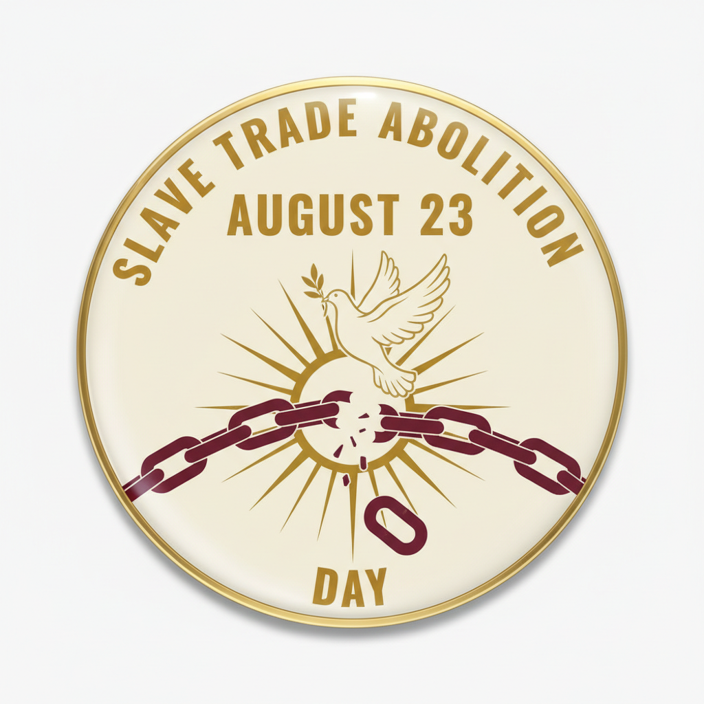 Slave Trade Abolition (August 23) Pinback 2.25-inch