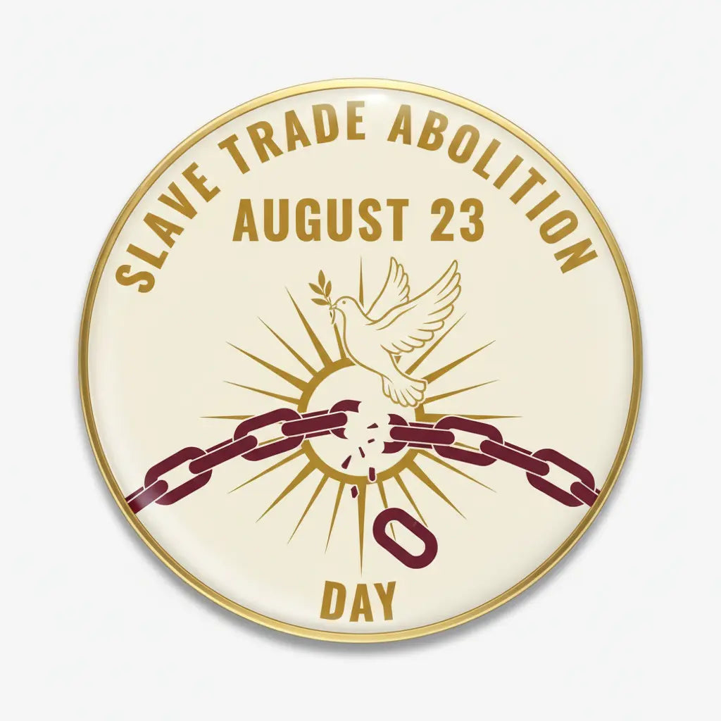 Slave Trade Abolition (August 23) Pinback 2.25-inch