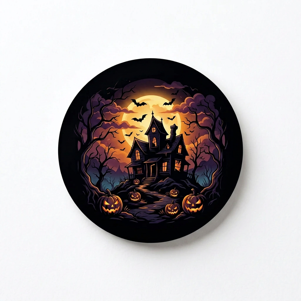 Spooky Night Pin Button 2.25-inch