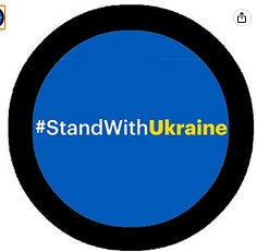 I Stand with Ukraine Pinback 2.25"