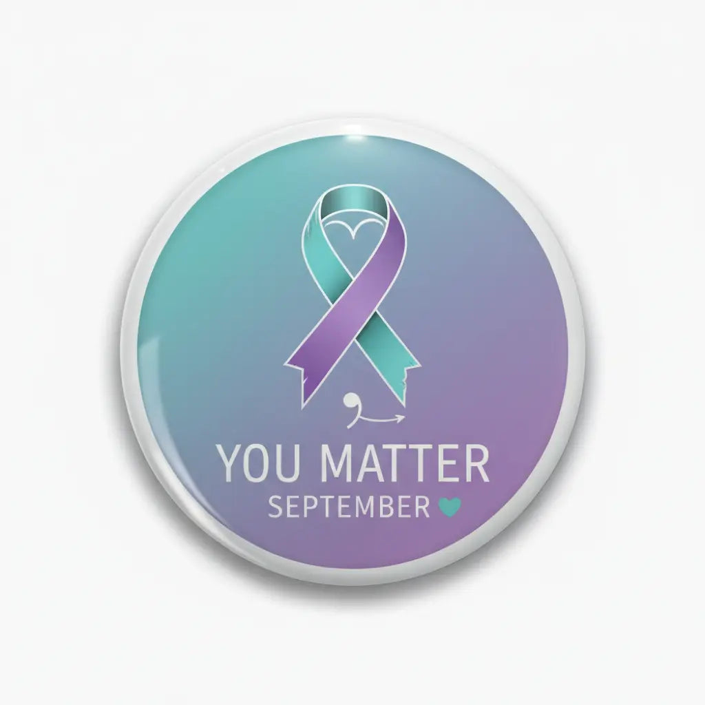 Suicide Prevention Awareness Month (September) Pinback 2.25-inch