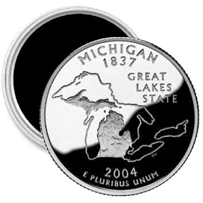 Michigan State Quarter Mint Image Magnet 2.25-inch