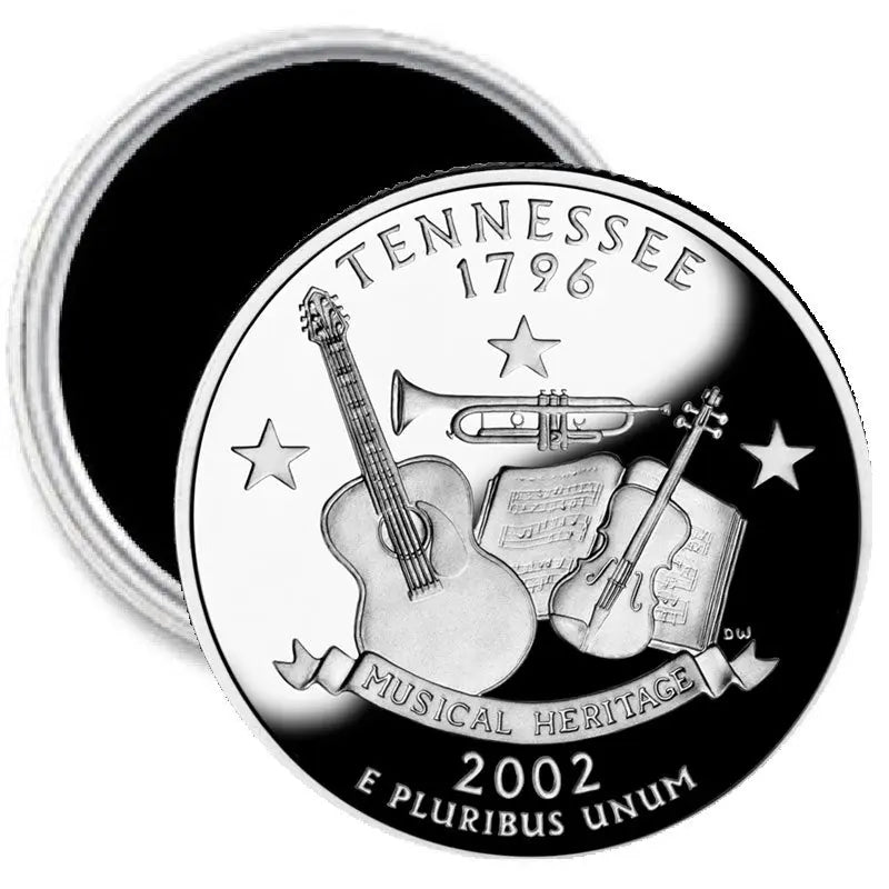 Tennessee State Quarter Mint Image Magnet 2.25-inch