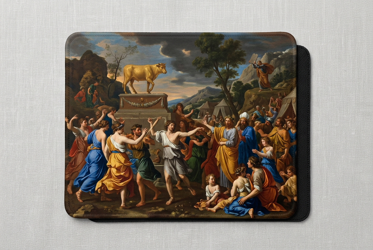 Nicolas Poussin The Adoration of the Golden Calf Mousepad