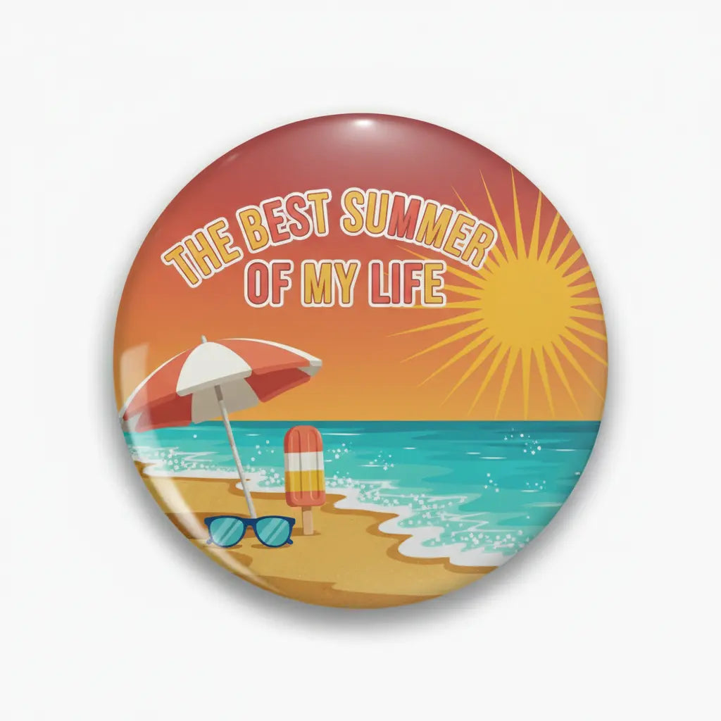 The Best Summer of My Life Pinback 2.25-inch
