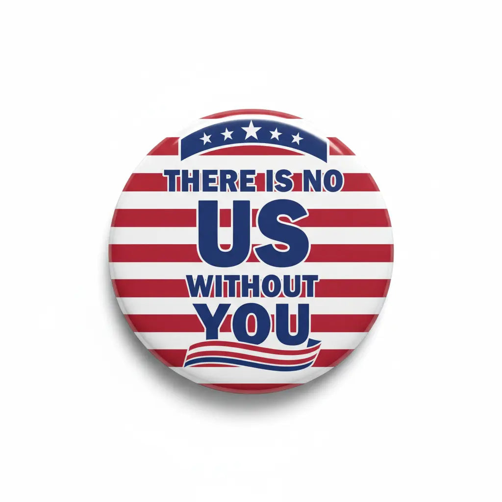 There is no US without YOU Pinback 2.25-inch