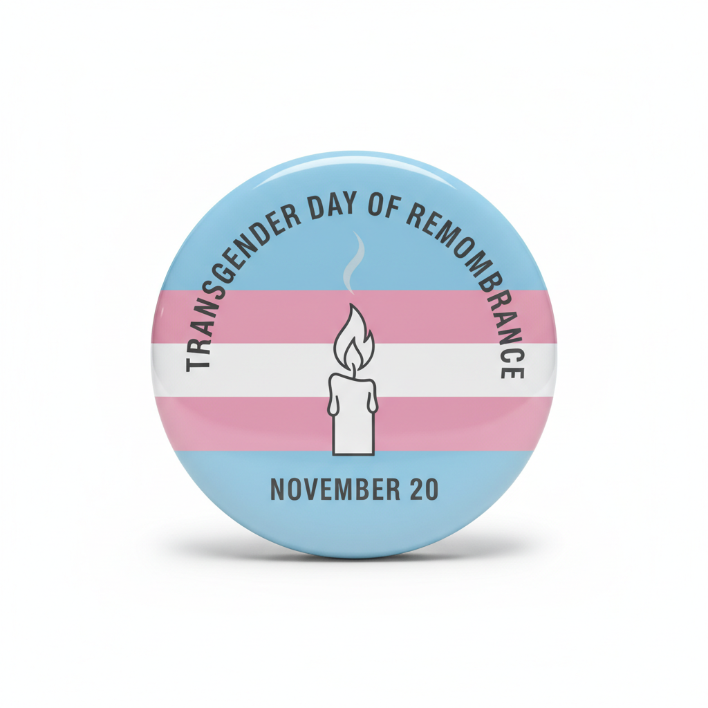 Transgender Day of Remembrance (November 20) Pinback 2.25-inch