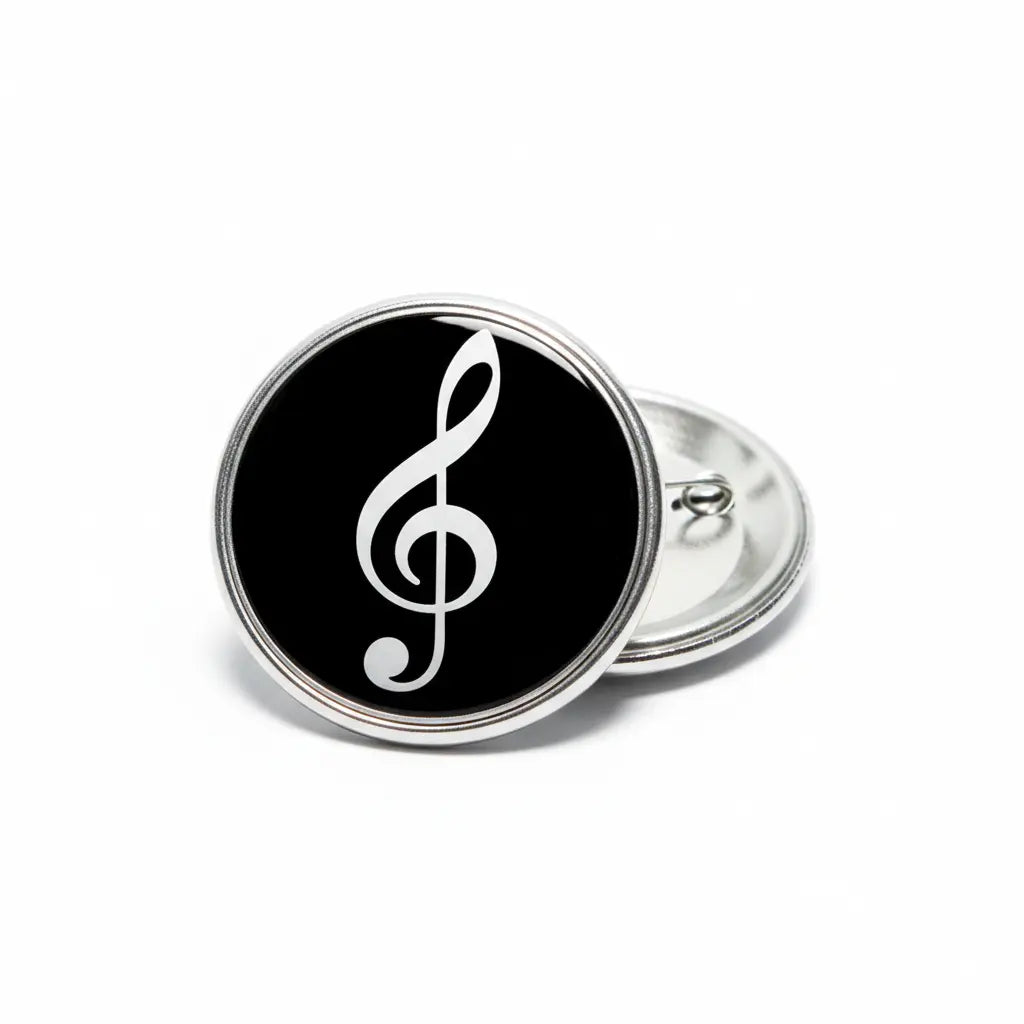 Treble Clef Pinback 2.25-inch