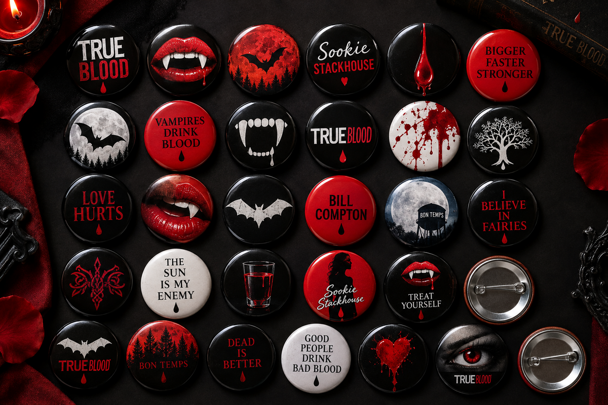 True Blood Collection Pin Button 2.25-inch 31 Pcs