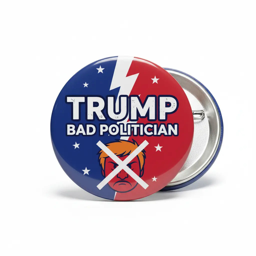 Trump Bad Politician Pinback 2.25-inch